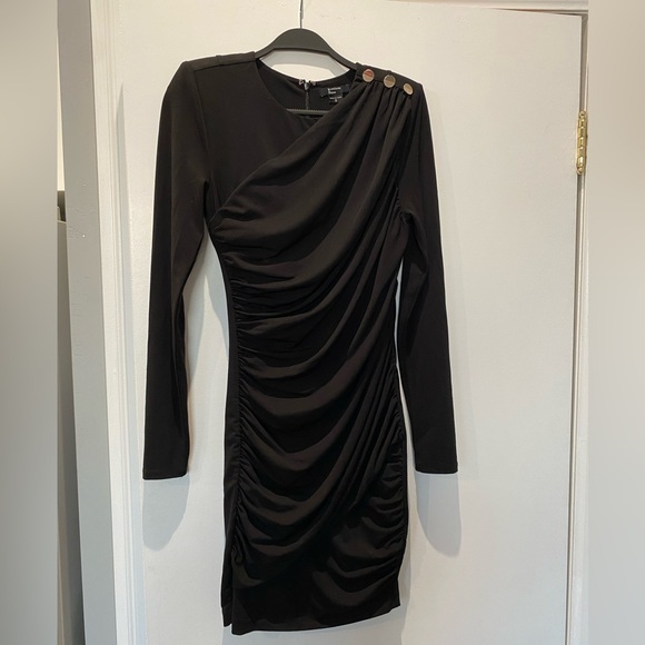 Guess by Marciano ruched mini dress , black , size Sm , EUC - Picture 3 of 9